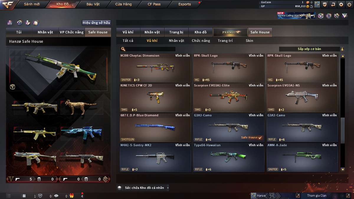 shop acc cf uy tin gia re